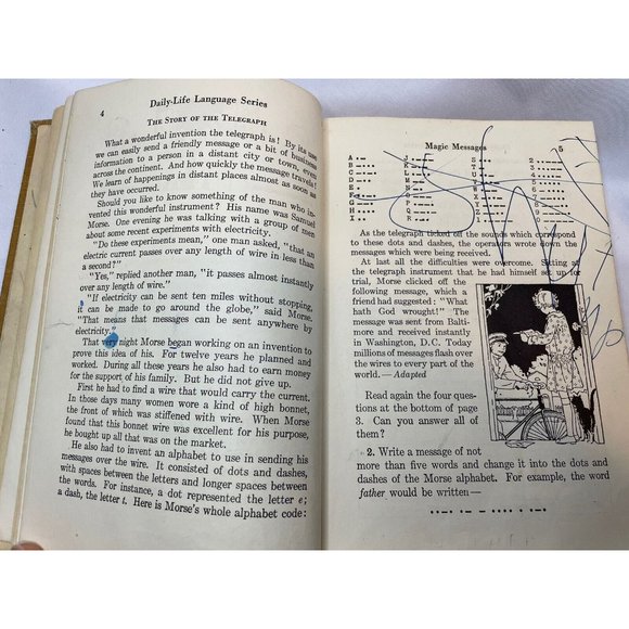 Daily-Life Language Series Text Book Two By Lyman, Johnson, and Bear 1934 - Picture 8 of 11